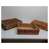 Pepsi Cola wood soda crates