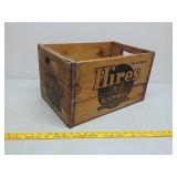 Hires root beer wood crate