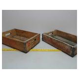 Soda crates,wood,7up and Royal Crown