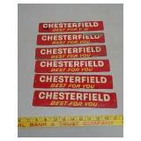 SST.NOS.Chesterfield litho door signs