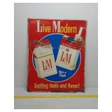 SST.L&M embossed ad sign