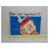 SST.L&M embossed ad sign