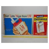 SST.Chesterfieldand L&M embossed ad signs