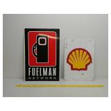 DSA.Fuelman,SSA.Shell logo gas island signs