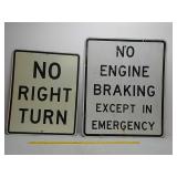 SSA.no Rturn,no braking street signs