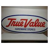 SST.large True Value ad sign,embossed