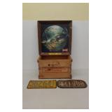 WI lisc plates 32 & oval 46 crate and Budweiser