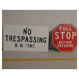 SSA.No Trespass and Full Stop