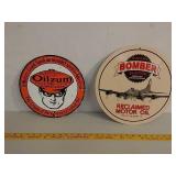 SSP.Oilzum lubricants and Bomber oil signs