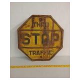 SSE.Thru Traffic Stop sign