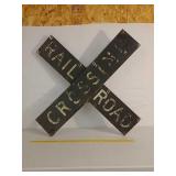 SS.Railroad Crossing sign
