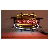 Burgers neon sign