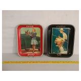 Collectable metal Coke trays