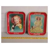 Coca-Cola ad trays
