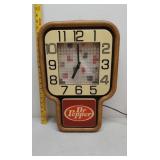 Dr Pepper light up clock