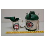 Oil & gas cans Sinclair restored 1qt 1gal