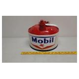 Gas can 2.5gal Mobil restored