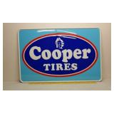 SS aluminum embossed sign Cooper tires