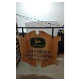 DST John Deere sign 1956-1967 w/ bracket