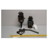 Buggy and auto side lights gas pump nozzle