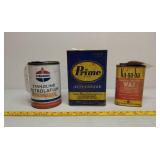 Oil/wax/anti-freeze cans auto