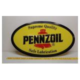 Pennzoil sign mold injected
