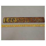 SSE,Lee Shirts & Pants tin sign