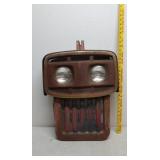 Iron lawn tractor grille w/ GE lights