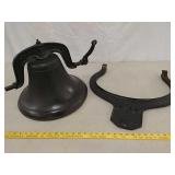 Cast iron bell and mount