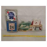 Pabst calender,Coke clock