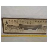 Chicago Cubs print on cardboard