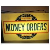 Lighted Travelers Money Orders Express Sign