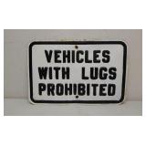 SST Embossed street sign