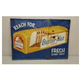 SST Embossed Butter- Nut bread ad sign