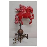 Brass & DST Mobil gas Pegasus Weathervane
