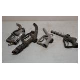 Flat of gas pump nozzles