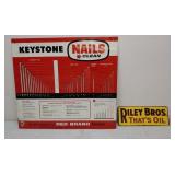 SST Keystone & Riley Bros ad signs