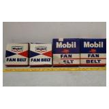 4 NOS Mobil fan belts