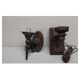 Cast iron wall sconces