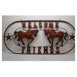 3D metal Welcome Friends sign