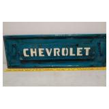 3D metal Chevy mini tailgate sign 35x12"