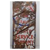 SSP RED CROWN Standard Oil ad sign