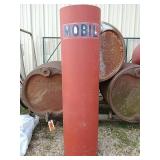 Mobil filling station island tube