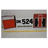 Agricultural/tractor ad signs + IH, CASE DEKALB