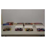 4 NASCAR diecast w/boxes 1 bank w/ key