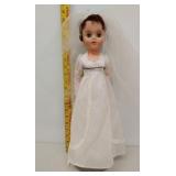 Doll hard plastic bride approx 19"