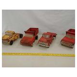 Collectable toy trucks,Tonka and Structo,4pcs