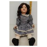Hard plastic Amy Louise doll approx 27"
