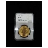 1904 $20 Liberty gold coin,MS 62
