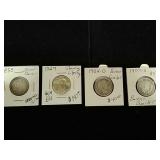 American silver $.25 dollar coins